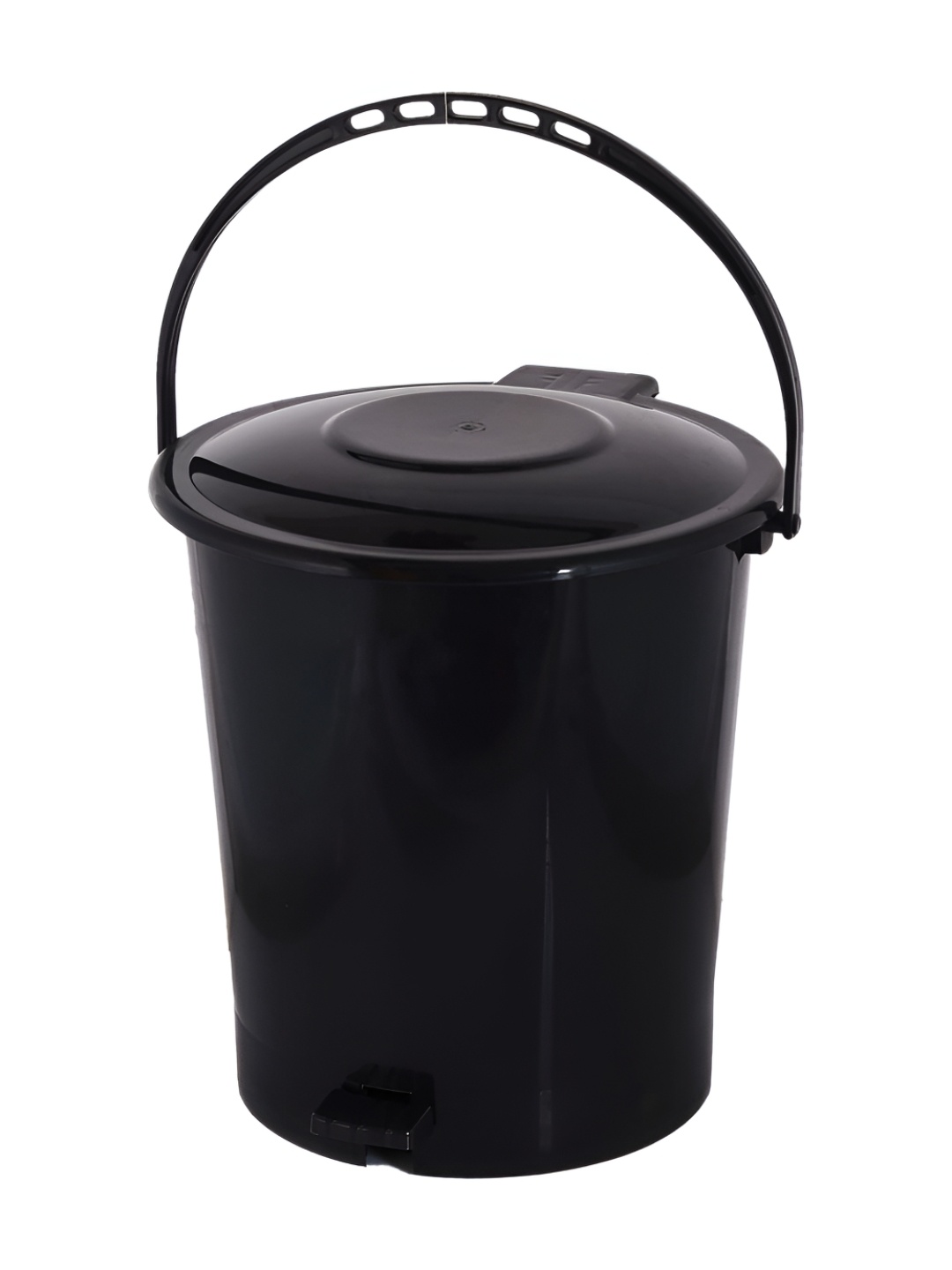 

Kuber Industries Black Self Design Dustbin -10L