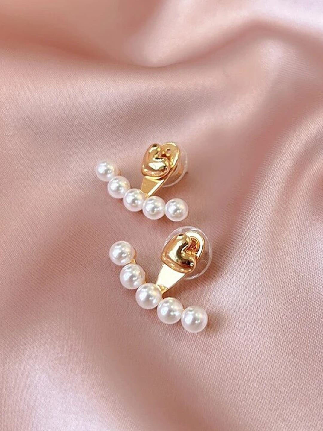 

FIMBUL Classic Drop Earrings, White