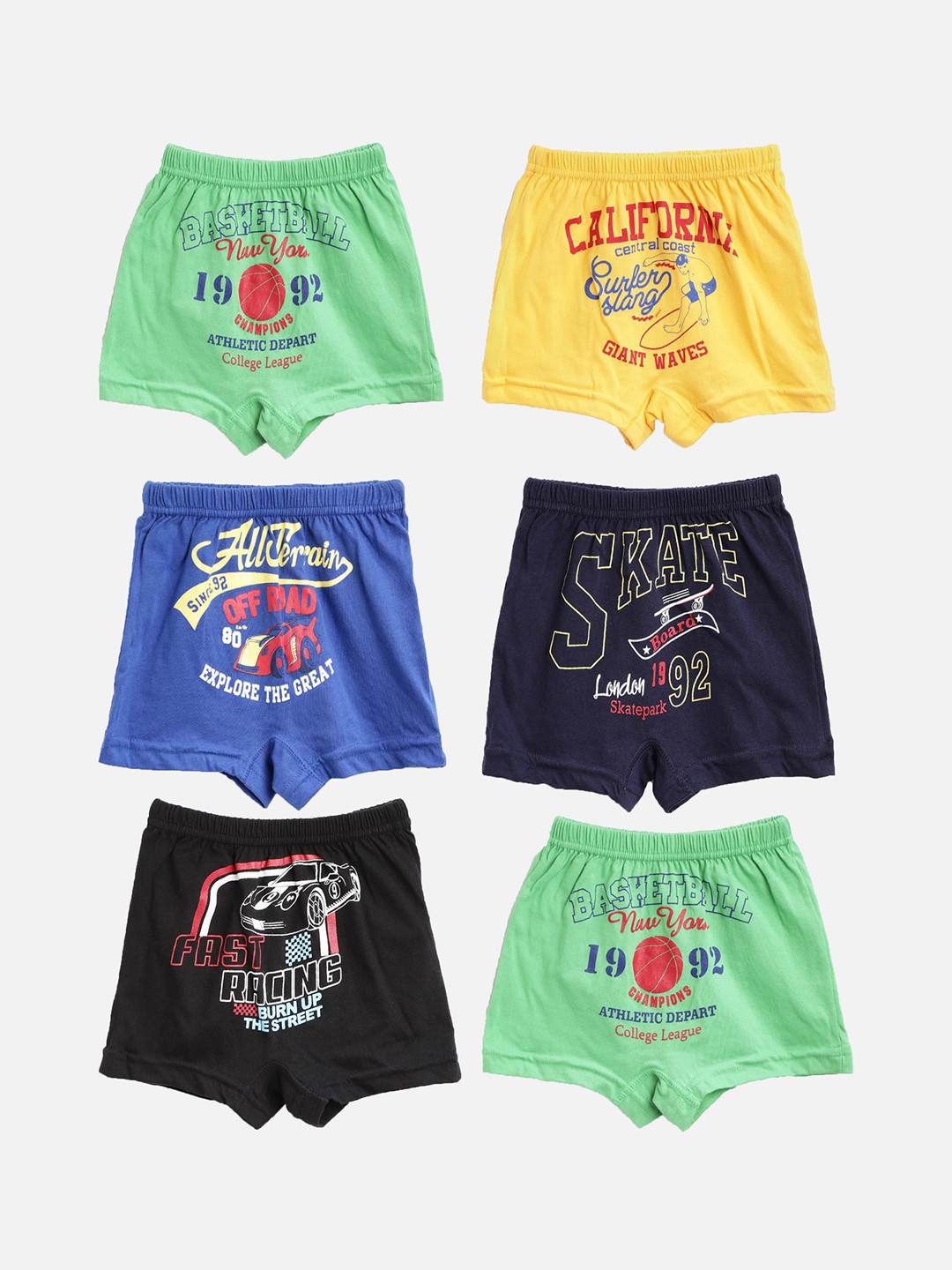 

Bodycare Boys Pack Of 6 Assorted Trunks KIA481-PK007_P6-Assorted