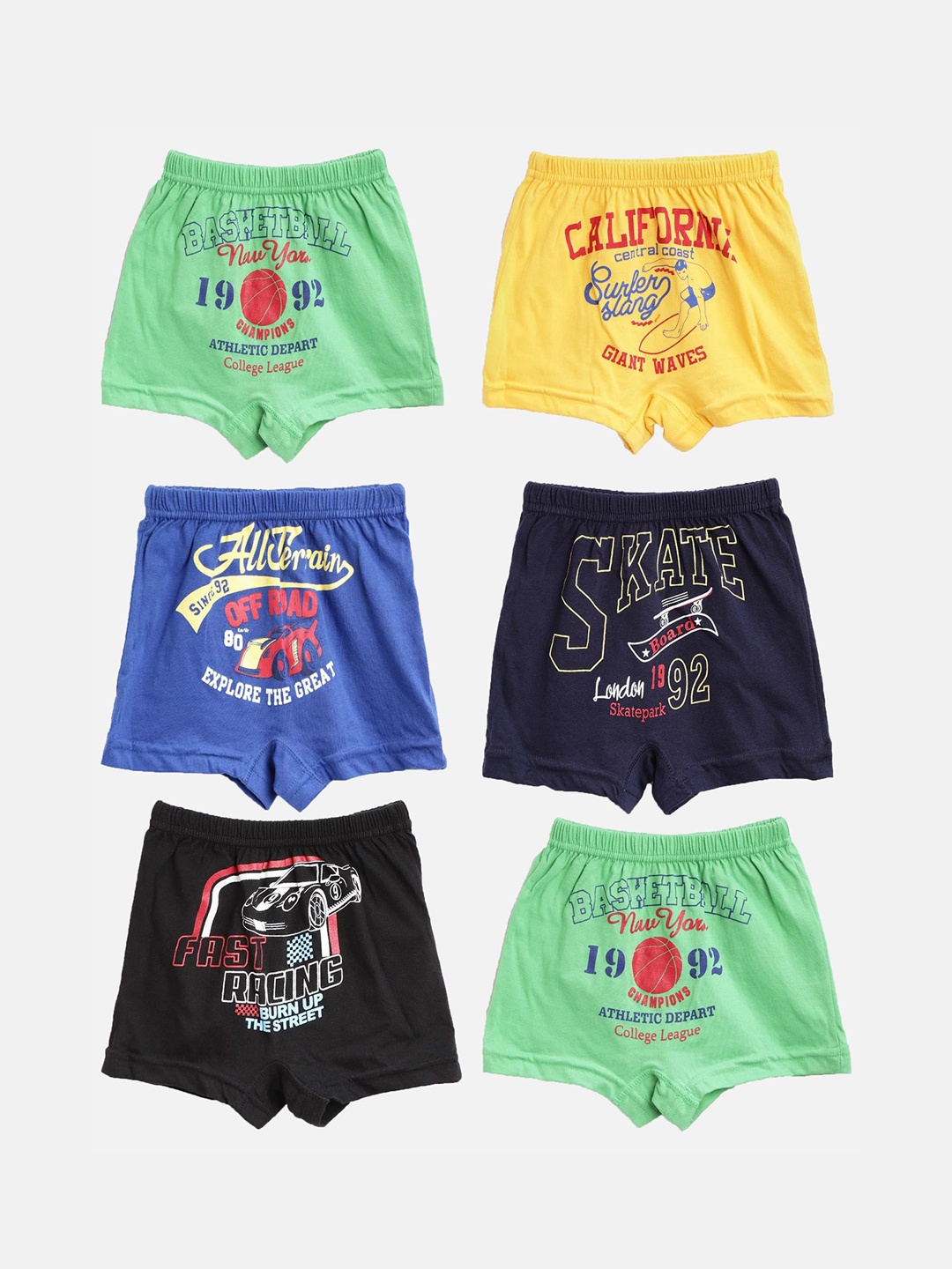 

Bodycare Pack Of 6 Assorted Trunks