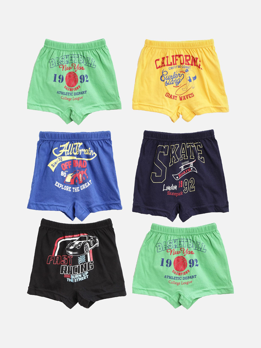 

Bodycare Boys Pack Of 6 Assorted Trunks KIA481-PK004_P6-Assorted