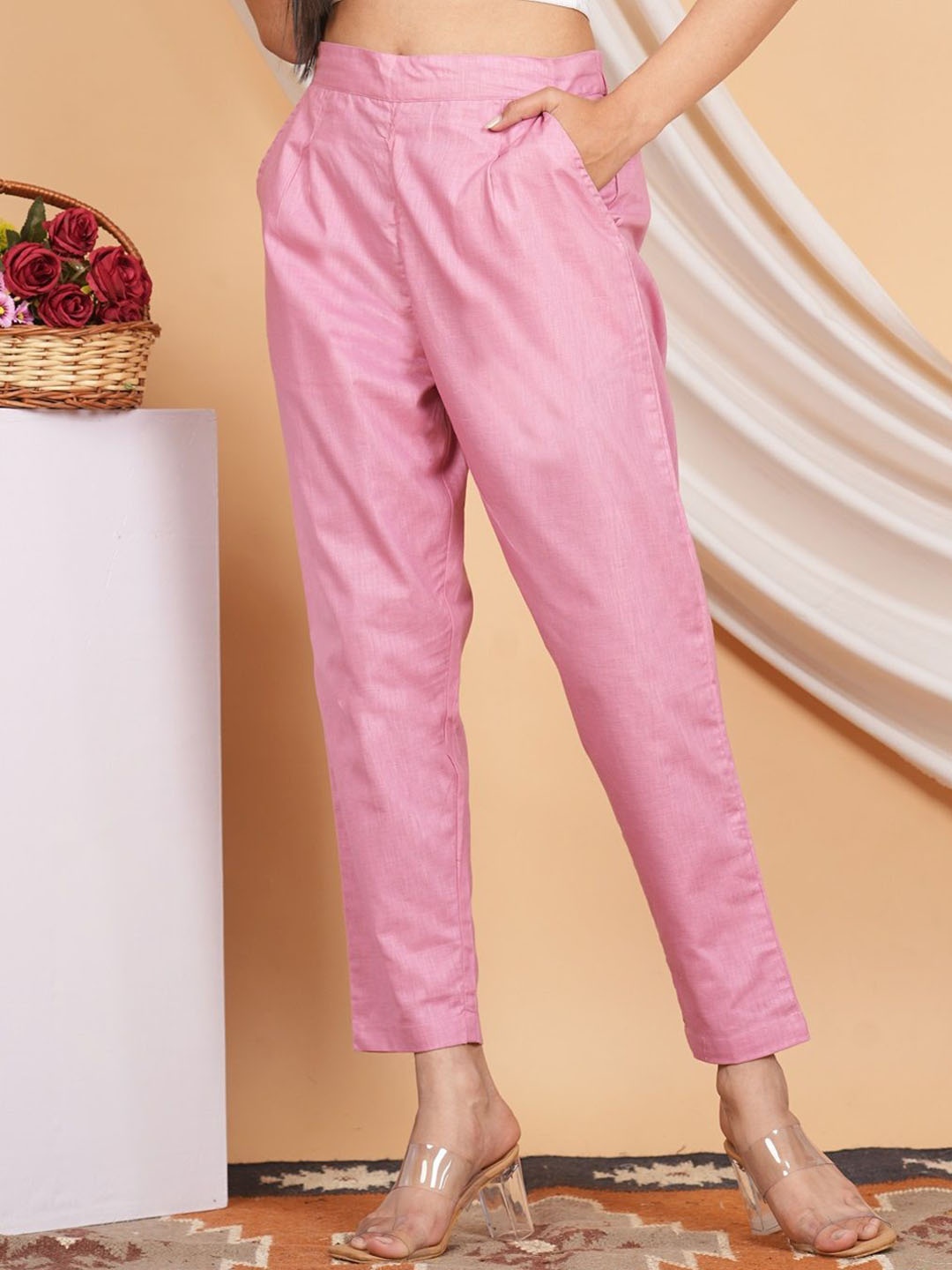 

RAJPUTANA CAMISA High-Rise Trouser, Pink