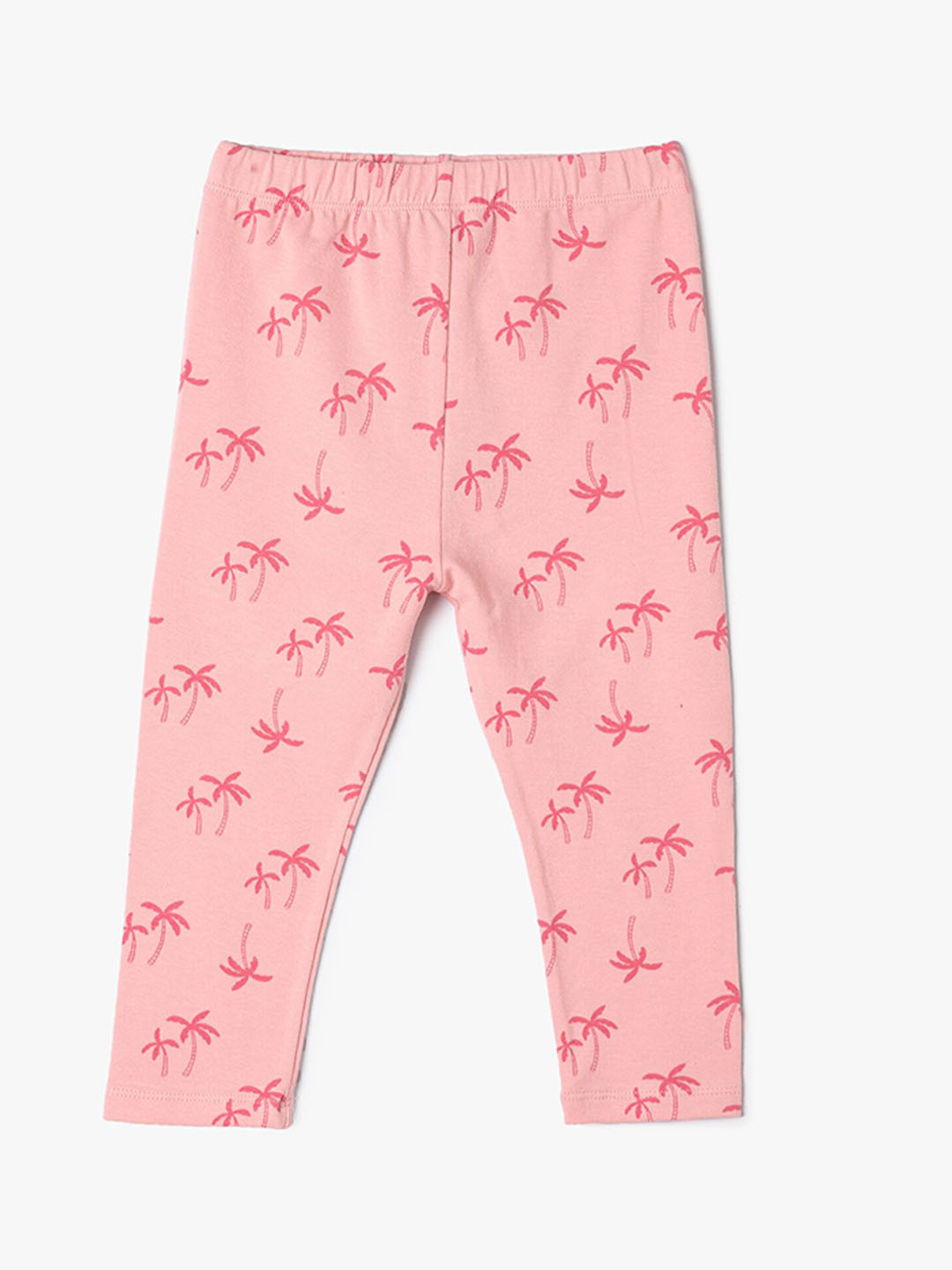 

Koton Infant Girls Printed Ankle-Length Leggings, Pink