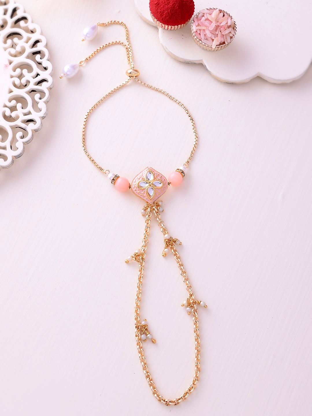 

Aapno Rajasthan Wraparound Rakhi, Gold