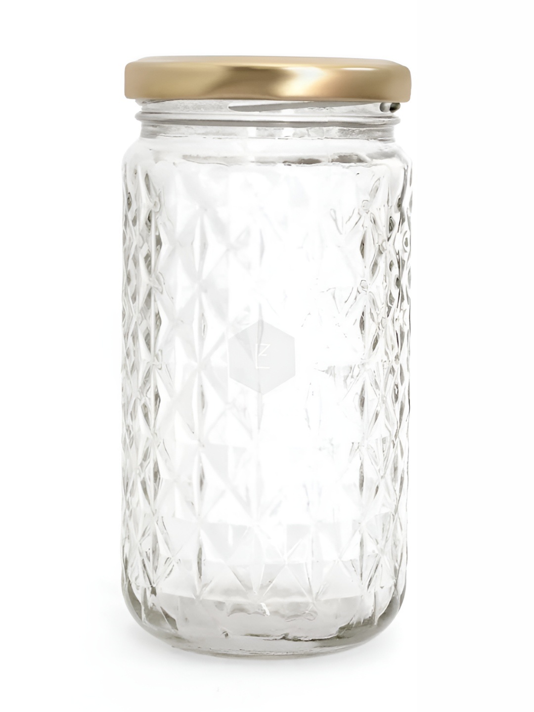 

Tap2kaart Glass Storage Container-400ml, Gold