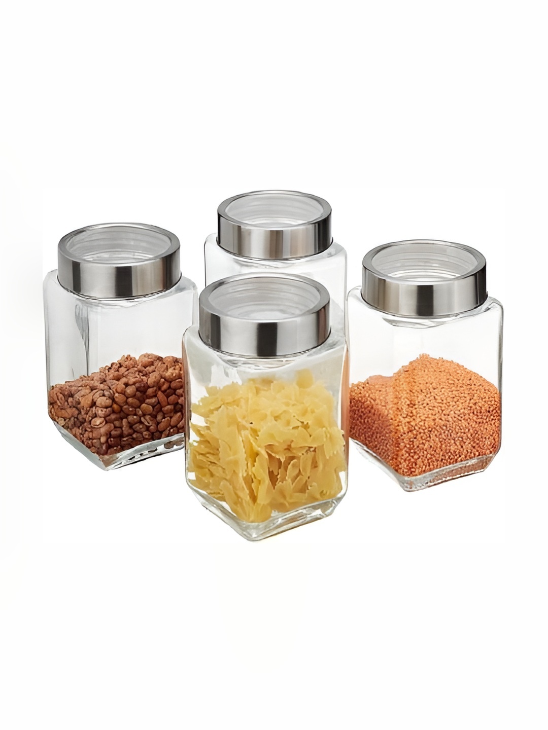 

Tap2kaart 4 Pcs Transparent Glass Container-300ml Each