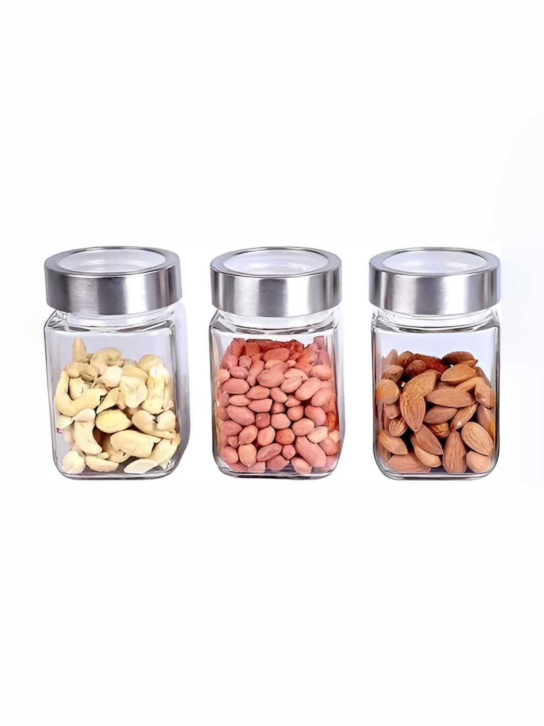 

Tap2kaart -3 Pcs Transparent Glass Container-300ml Each