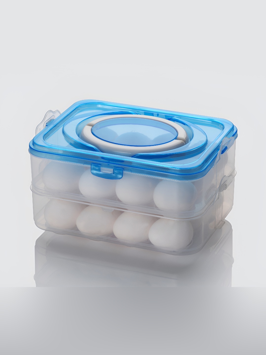 

Tap2kaart Blue & Transparent 2 Layer Egg Holder