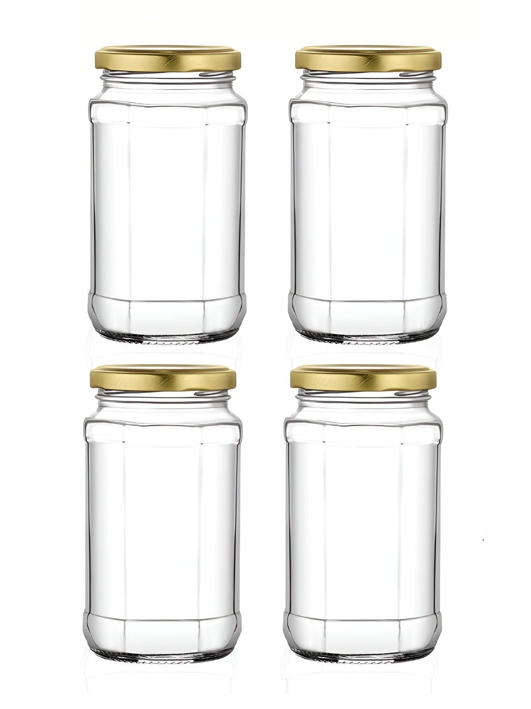 

Tap2kaar-4Pcs Transparent Glass Container-450ml Each