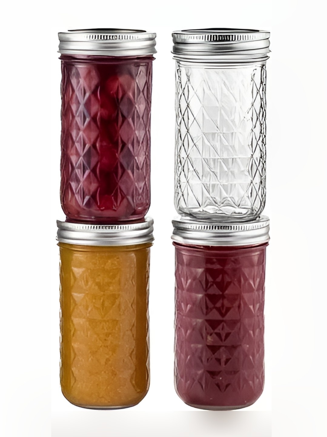 

Tap2kaart 4Pcs Transparent Glass Jar