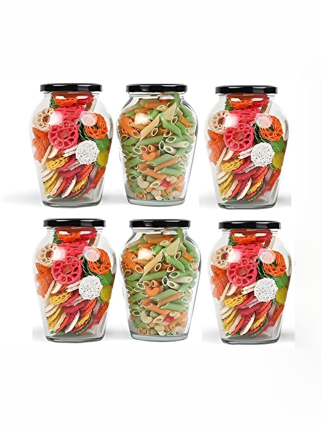 

Tap2kaart -6Pcs Transparent Glass Container-1lEach