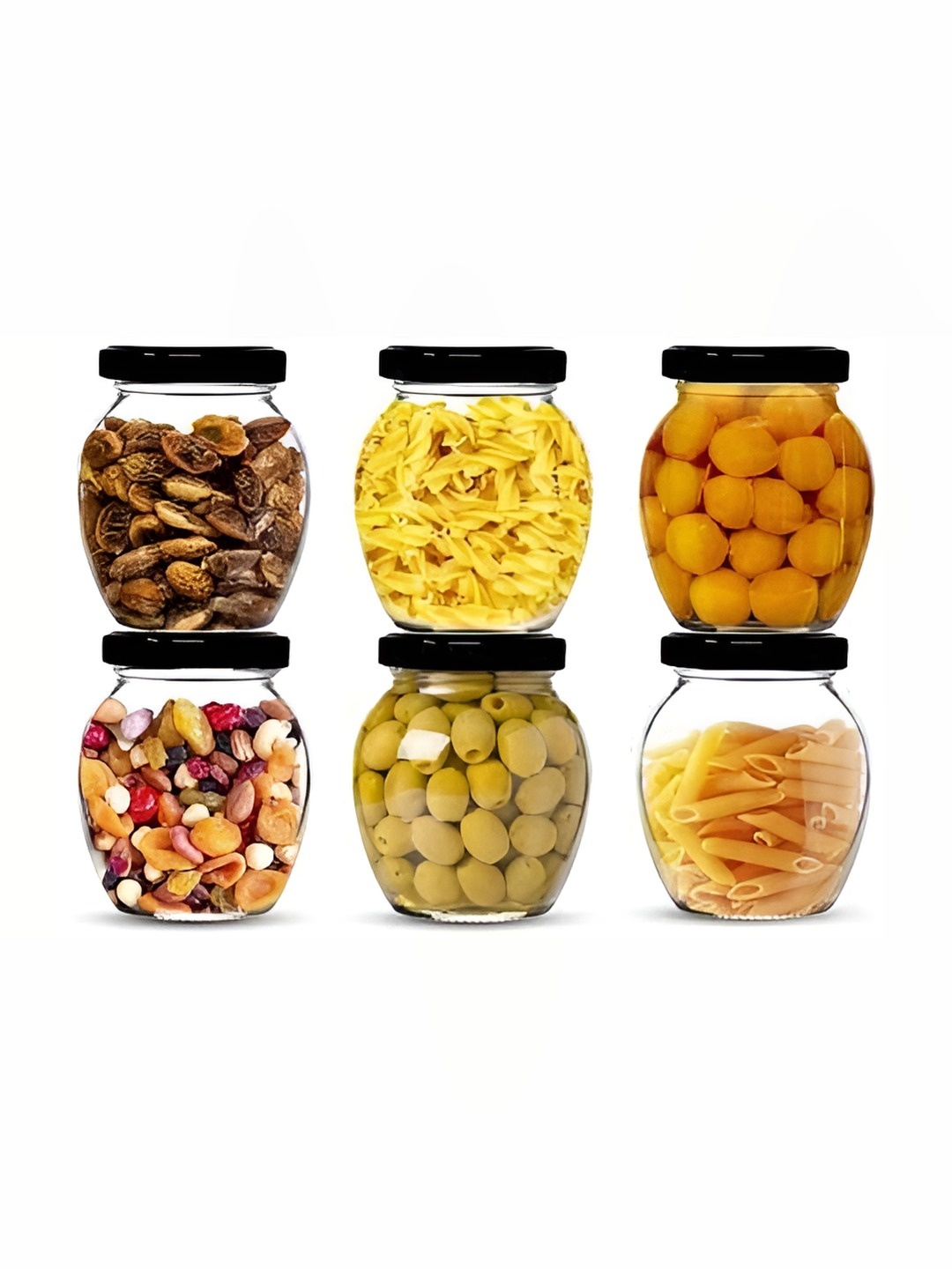 

Tap2kaart 6-Pcs Transparent Glass Container-400ml Each