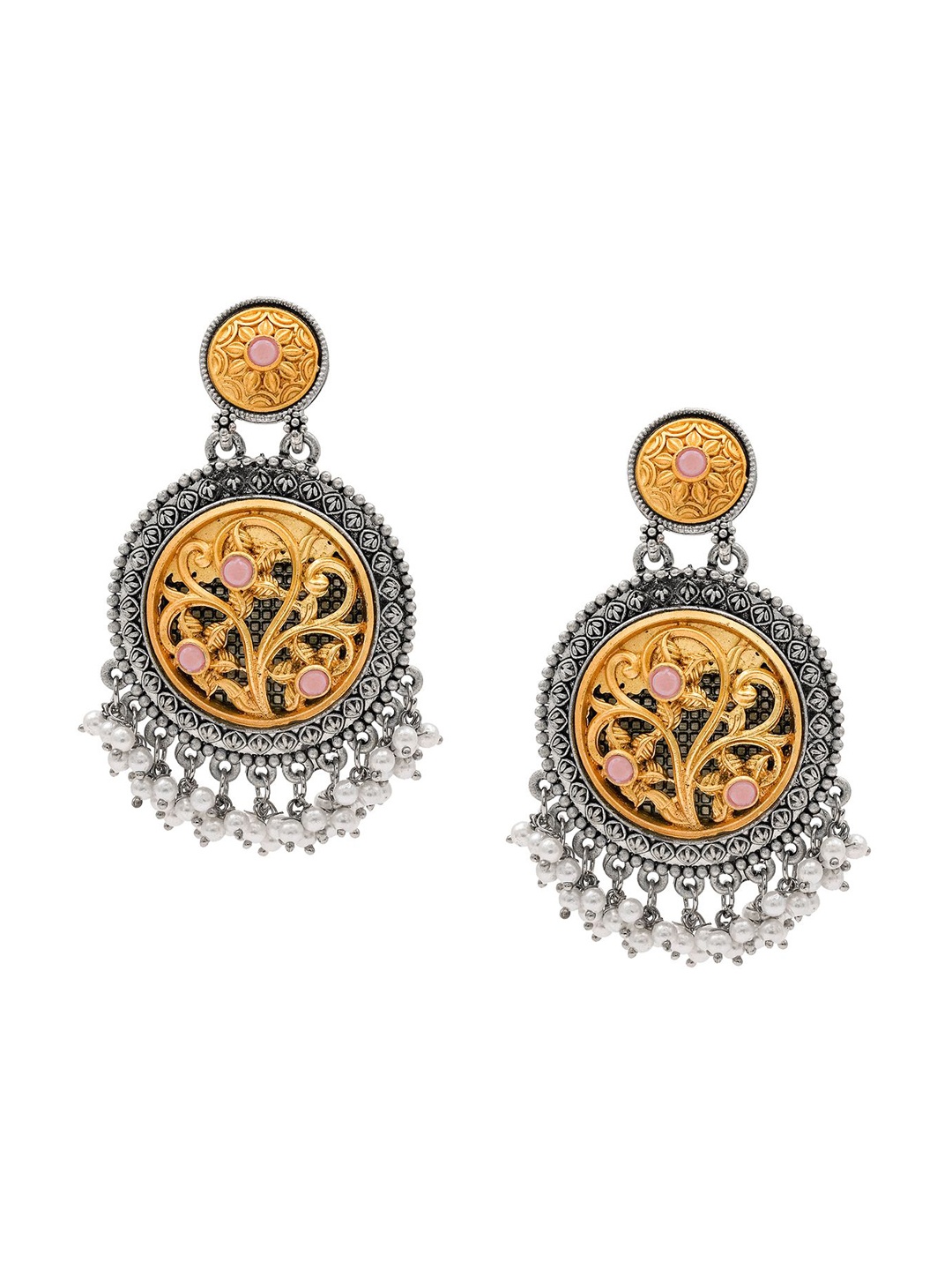 

Shining Jewel - By Shivansh Contemporary Drop Earrings, Pink