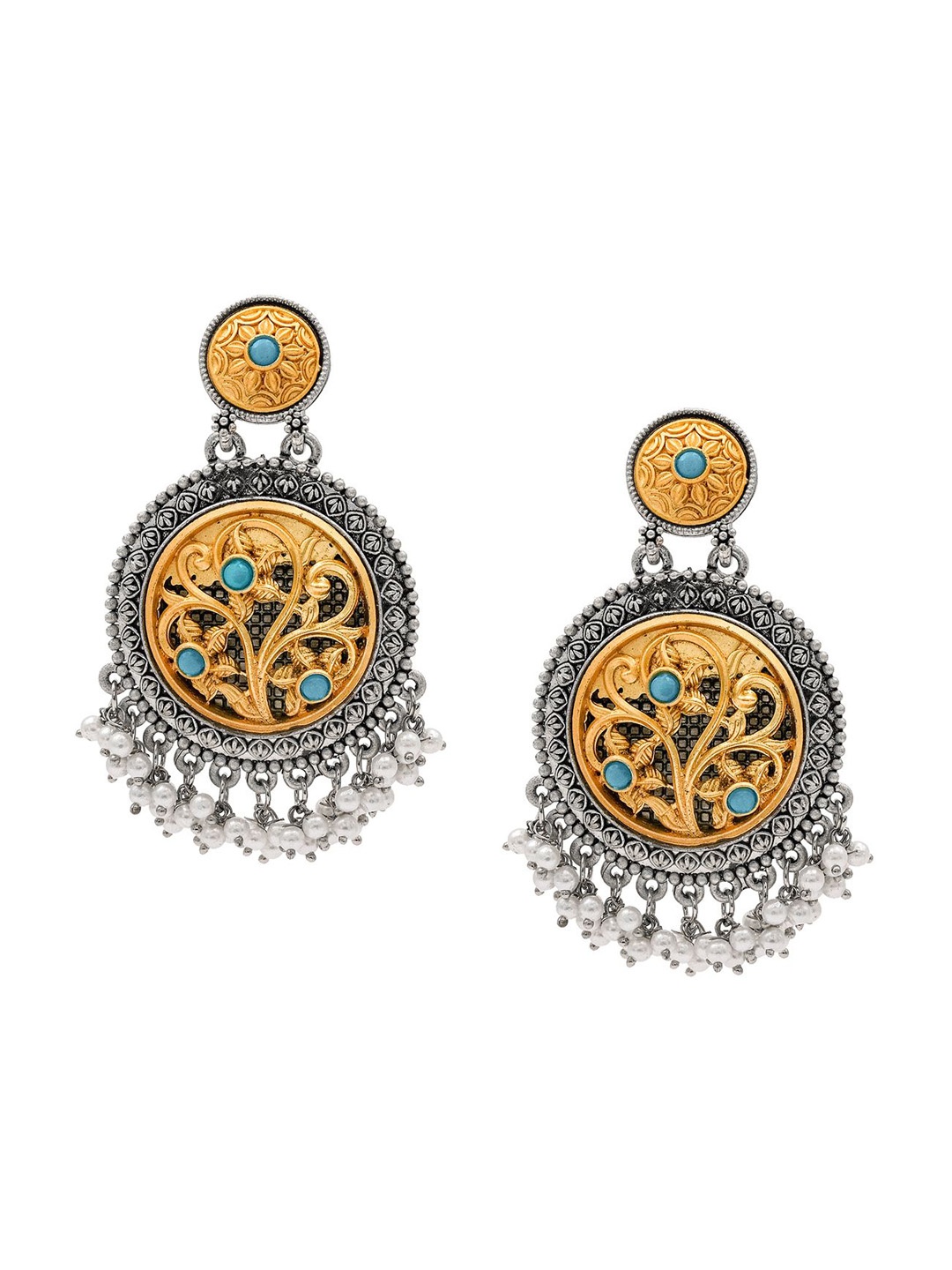 

Shining Jewel - By Shivansh Contemporary Drop Earrings, Blue