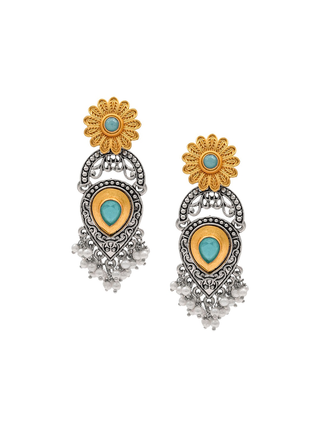 

Shining Jewel - By Shivansh Contemporary Drop Earrings, Blue