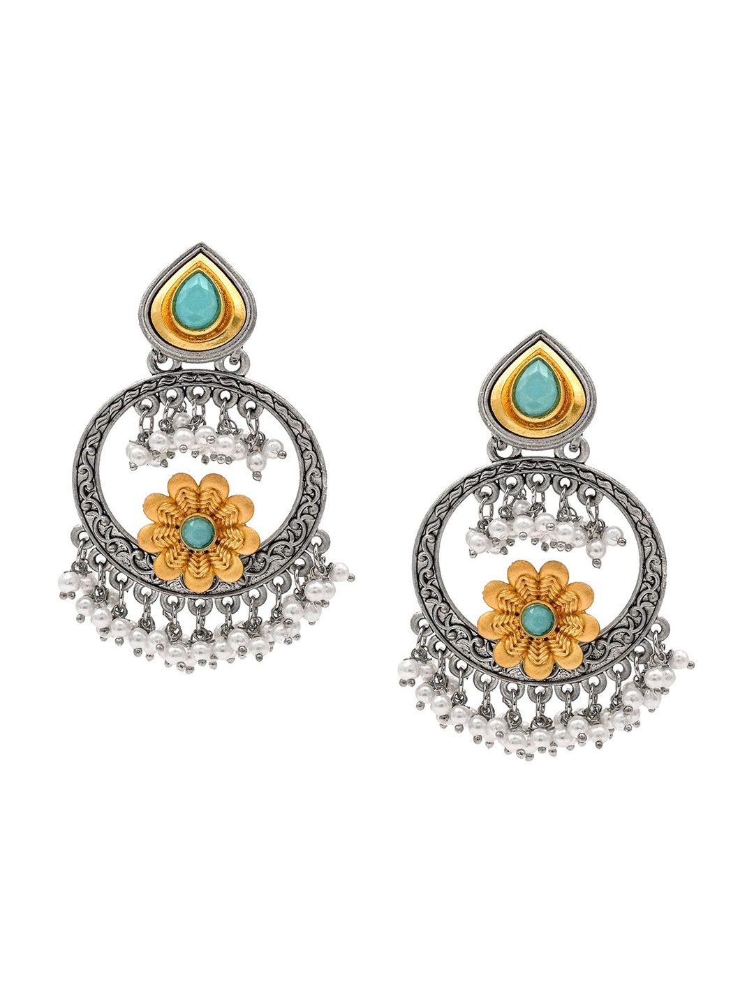 

Shining Jewel - By Shivansh Contemporary Drop Earrings, Blue