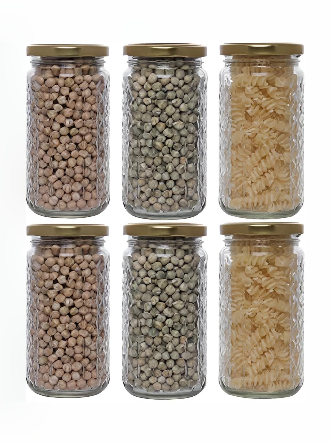

JIGSHTIAL 6-Pcs Transparent Storage Container