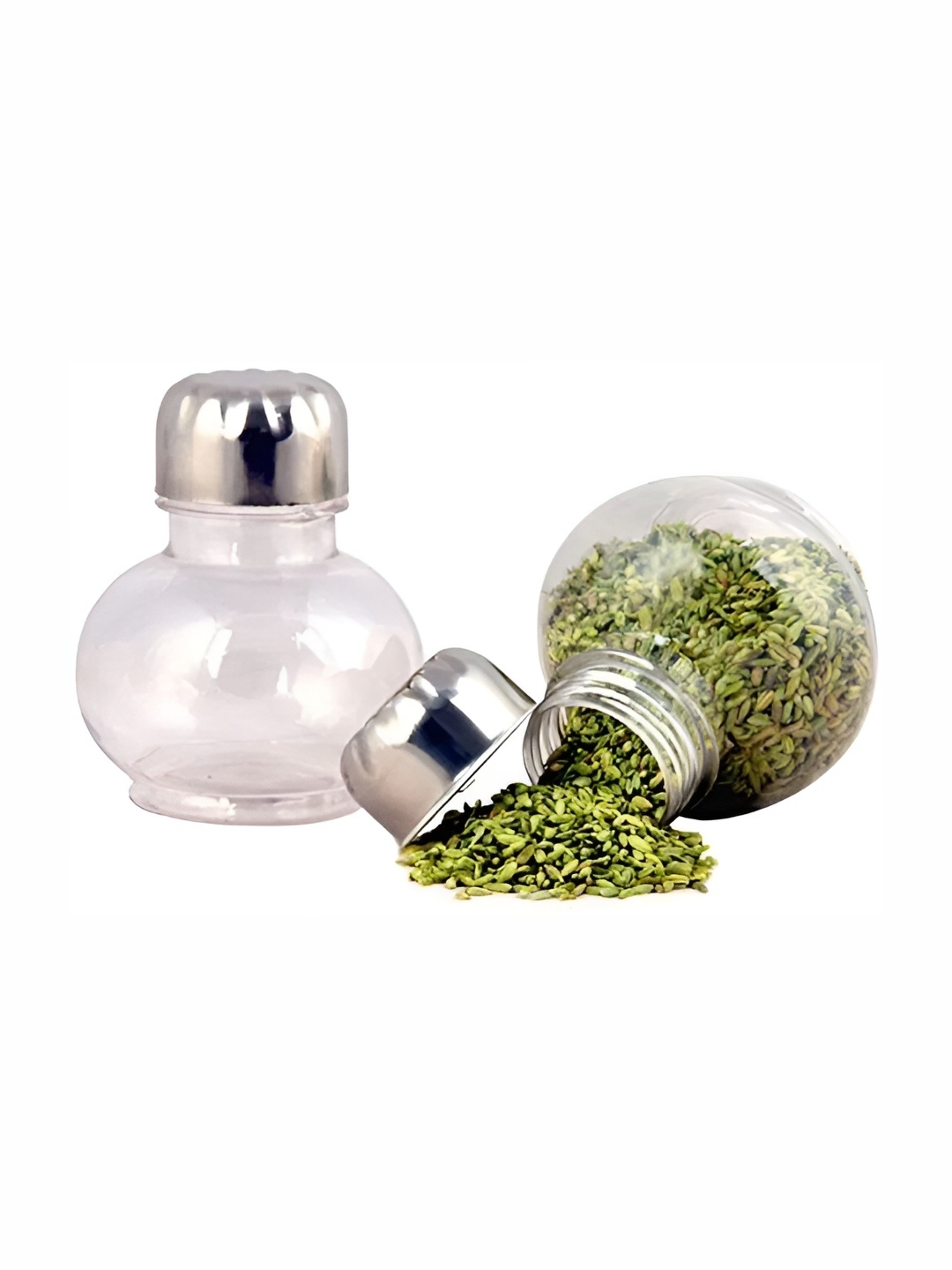 

JIGSHTIAL Set Of 2 Transparent Bulb Jars