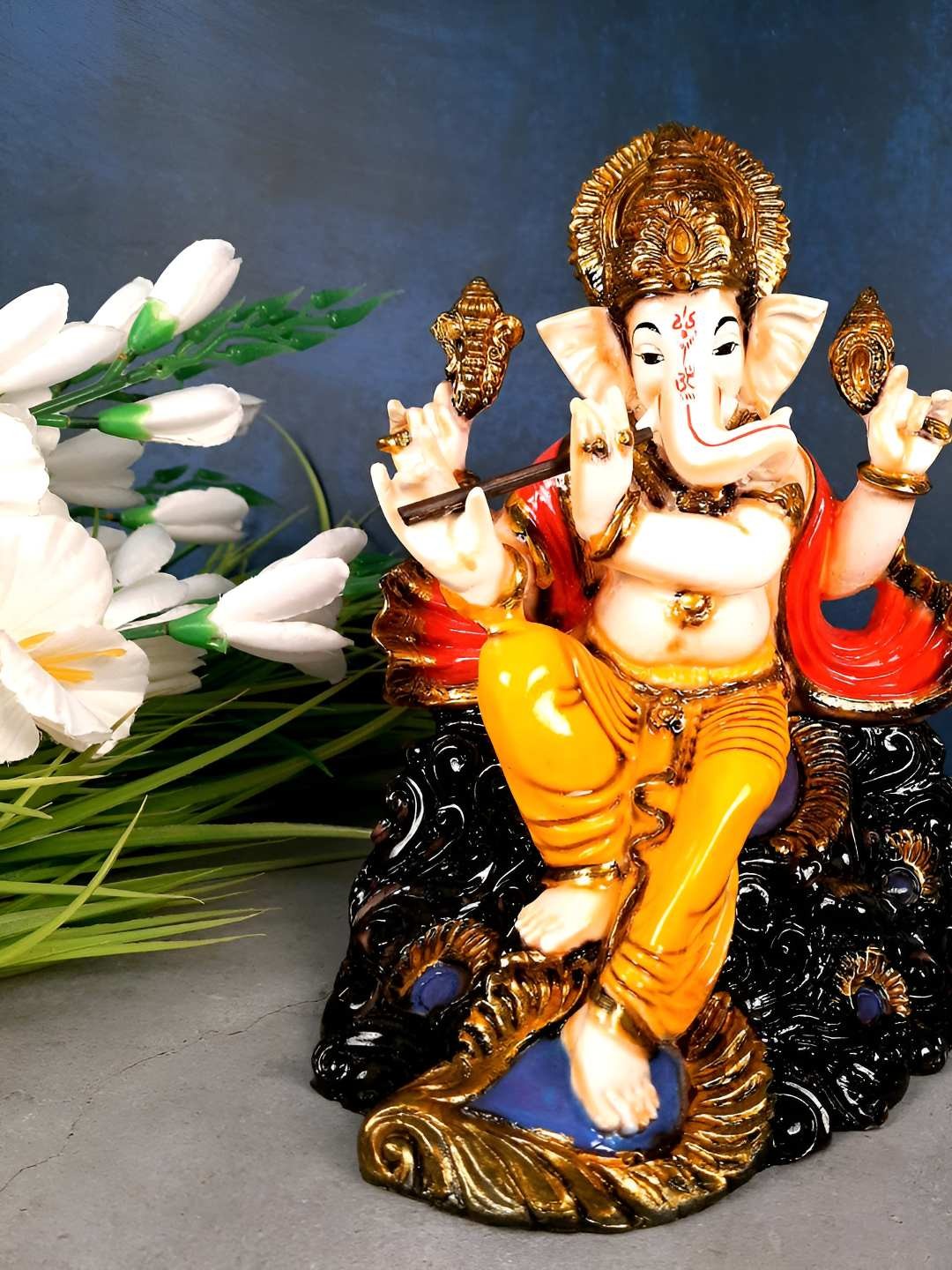 

apka mart Orange Religious Idol Showpiece