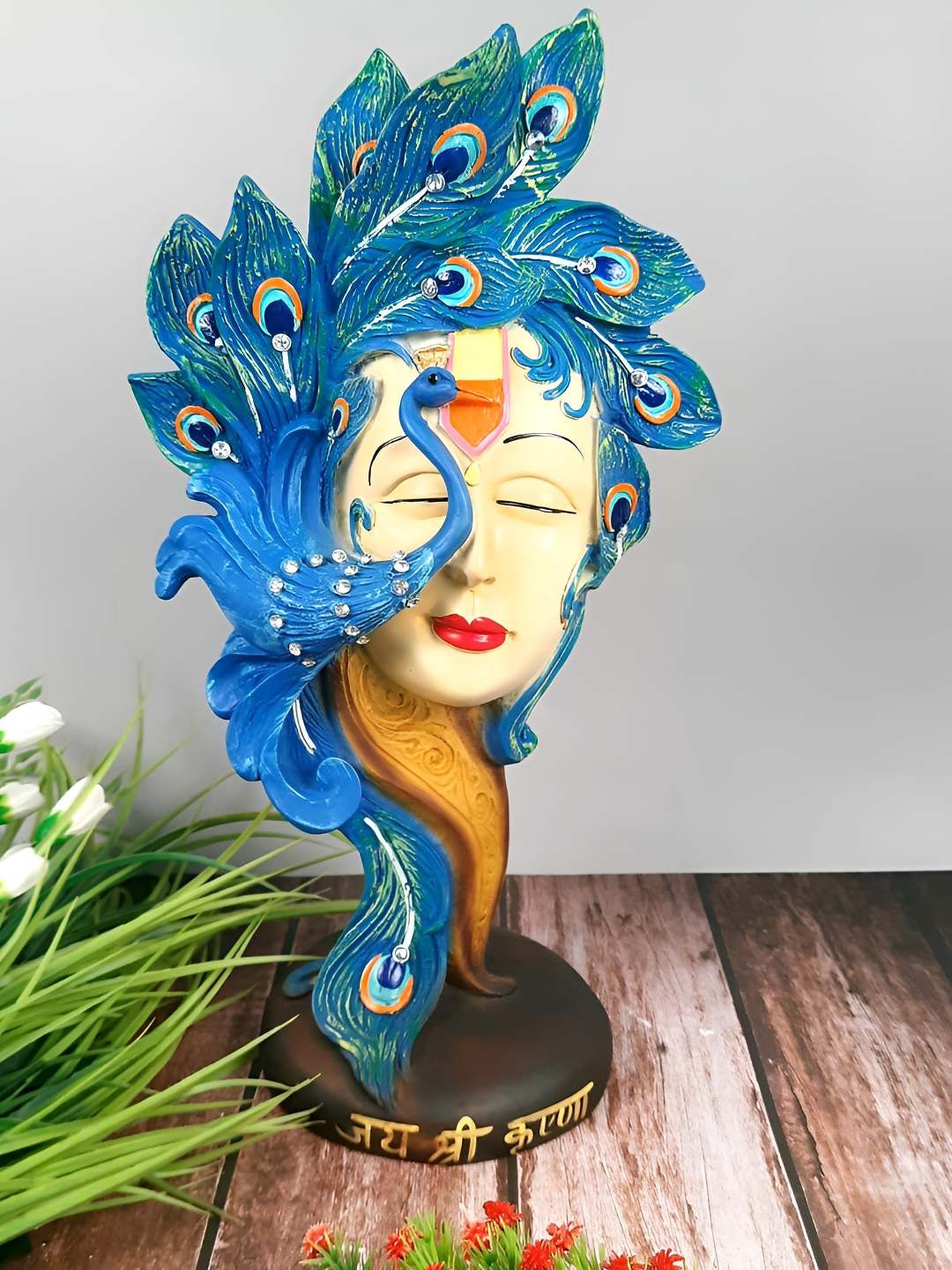 

apka mart Blue Religious Idol Showpiece