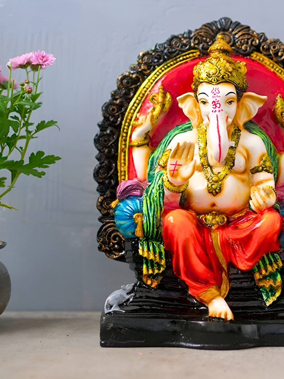 

apka mart Red Religious Idol Showpiece