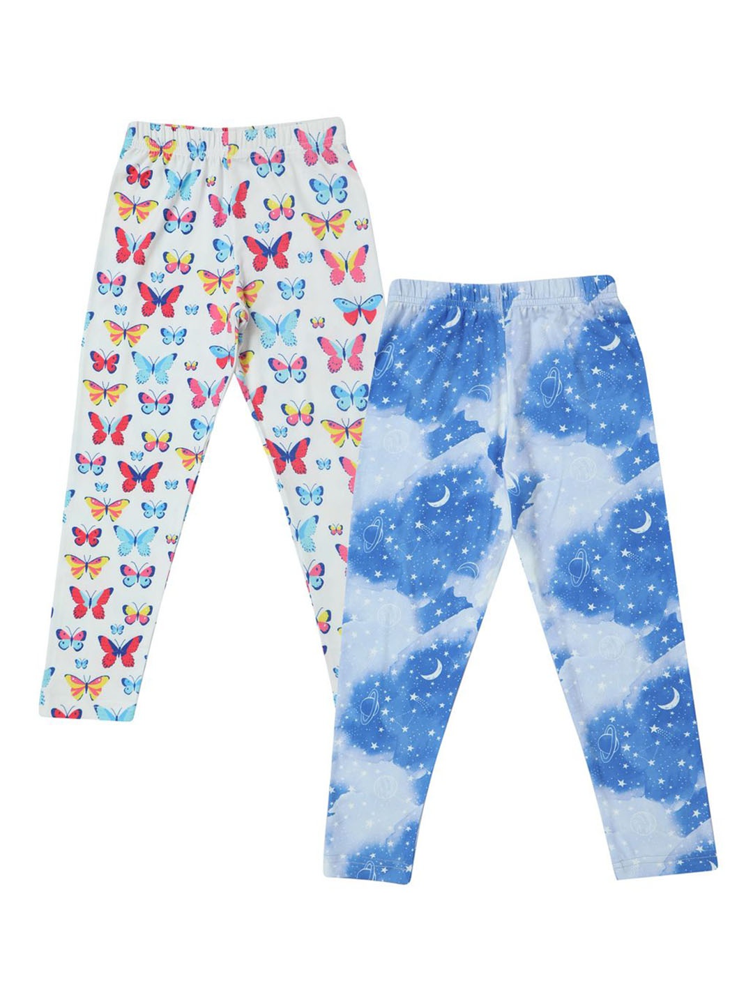 

Doodle Girls Pack Of 2 Printed Ankle Length Leggings, Blue