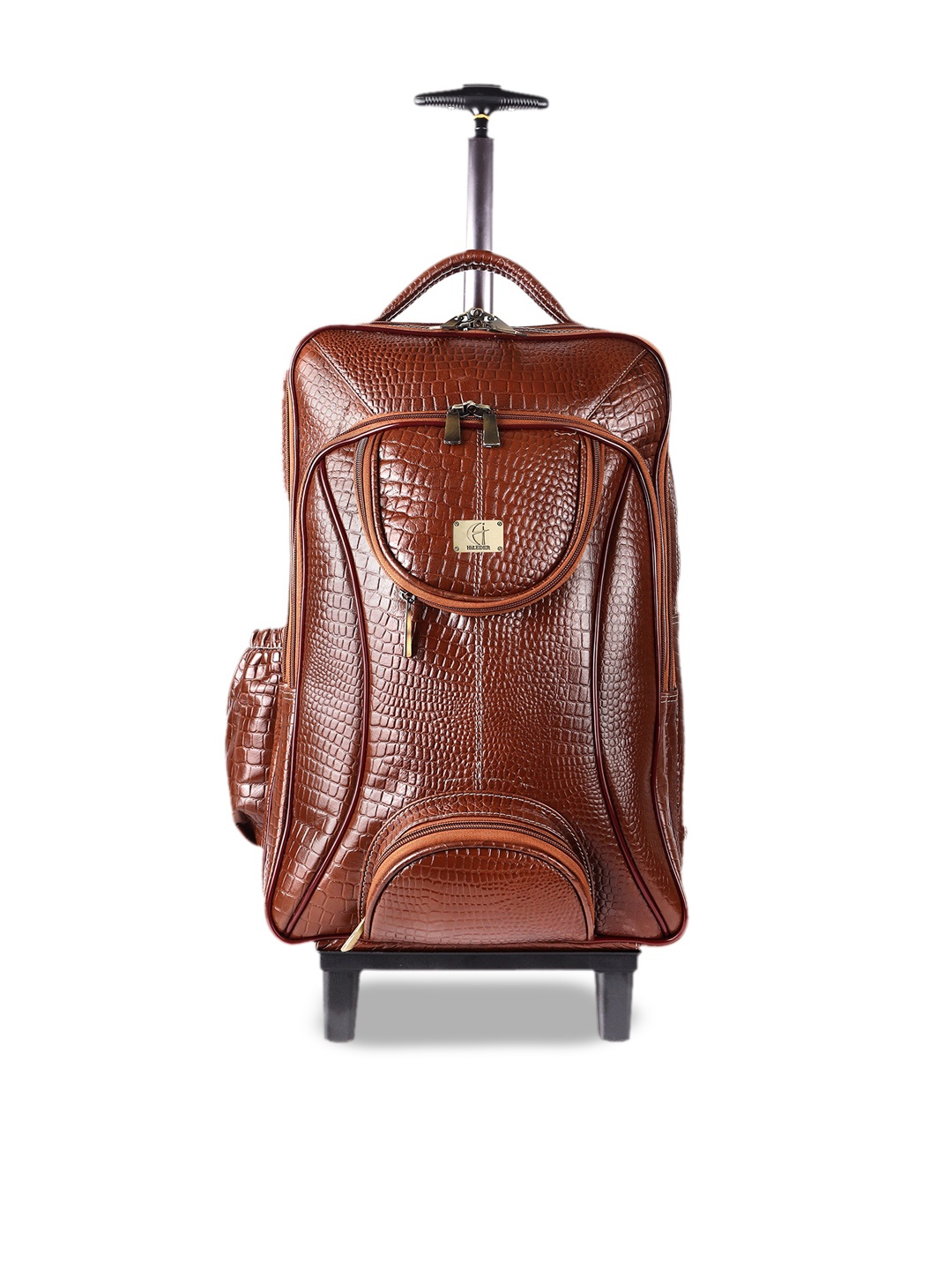 

HiLEDER Textured Cabin Trolley Backpack, Tan
