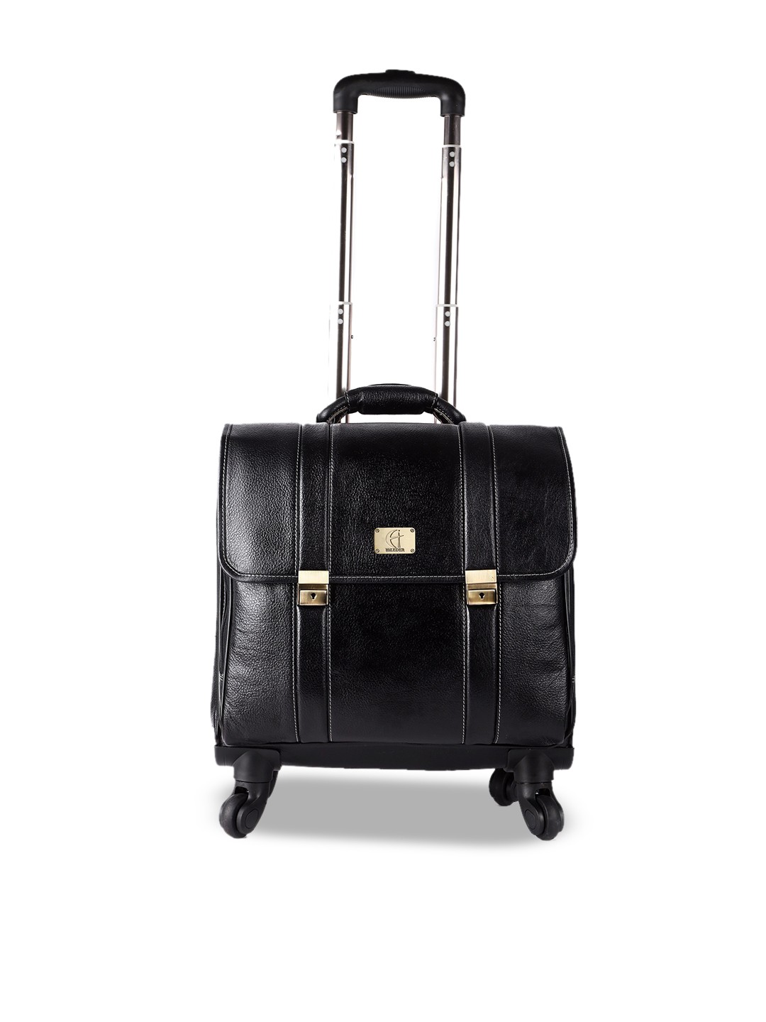 

HiLEDER Soft-Sided Overnighter Trolley Bag, Black