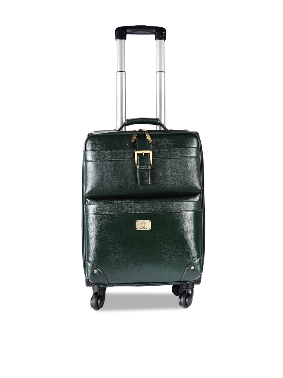

HiLEDER Soft-Sided Large Trolley Suitcase, Green