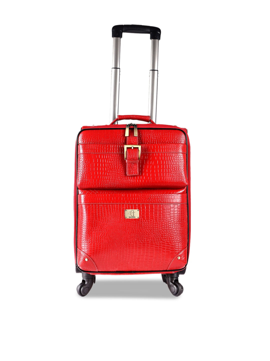 

HiLEDER Textured Soft Sided Trolley Bags, Maroon