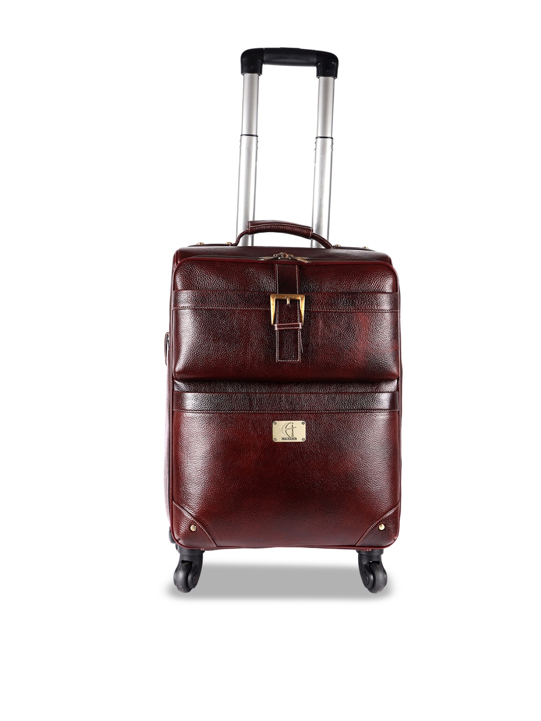 

HiLEDER Textured Soft Sided Trolley Bags, Brown