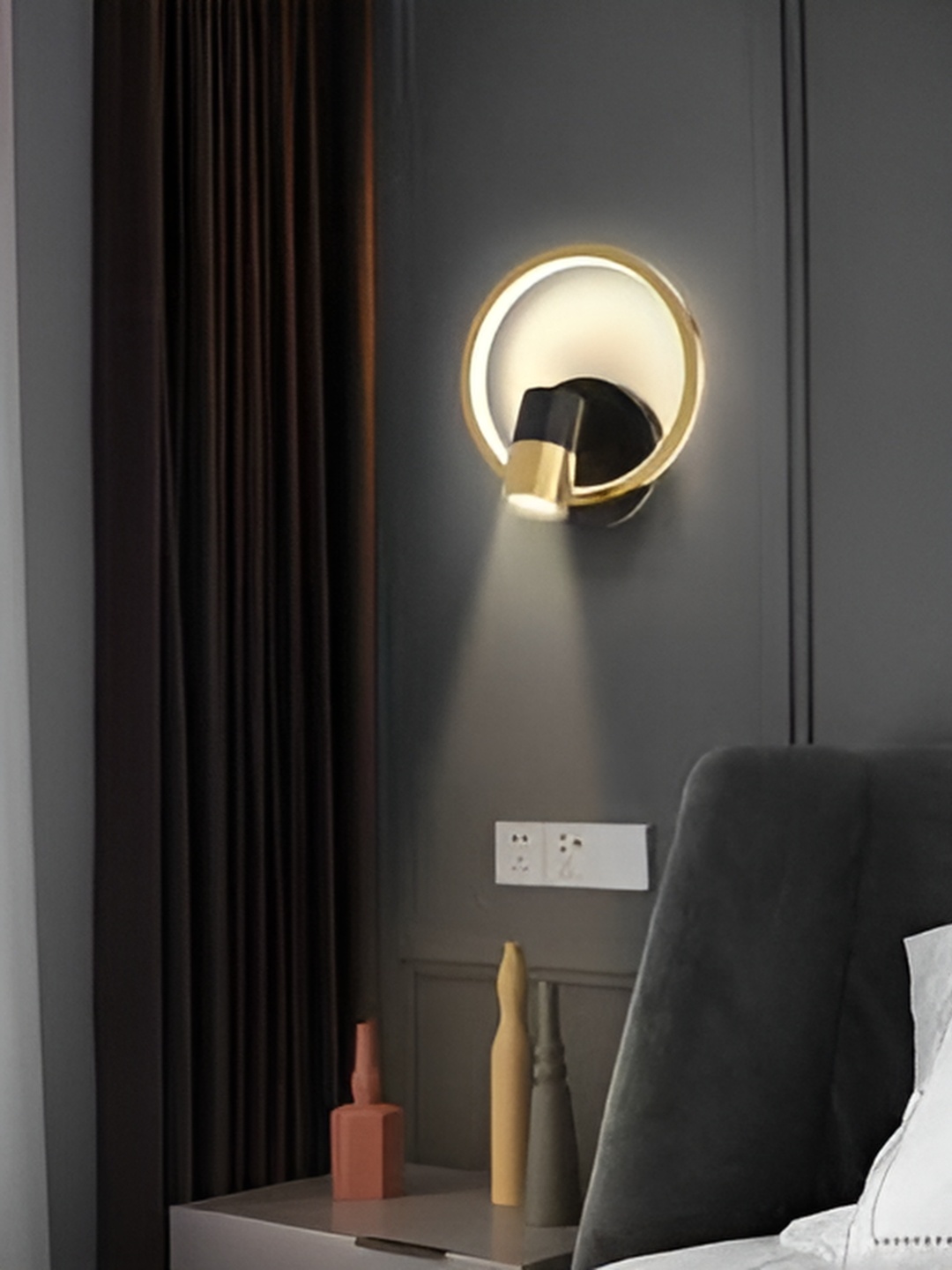 

Areezo Black Acrylic Contemporary Wall Lamp