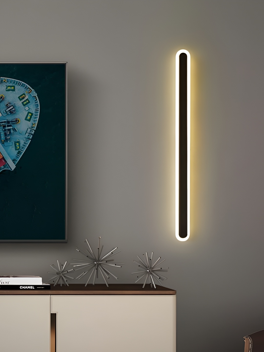 

Areezo Black Metal Contemporary Wall Lamp