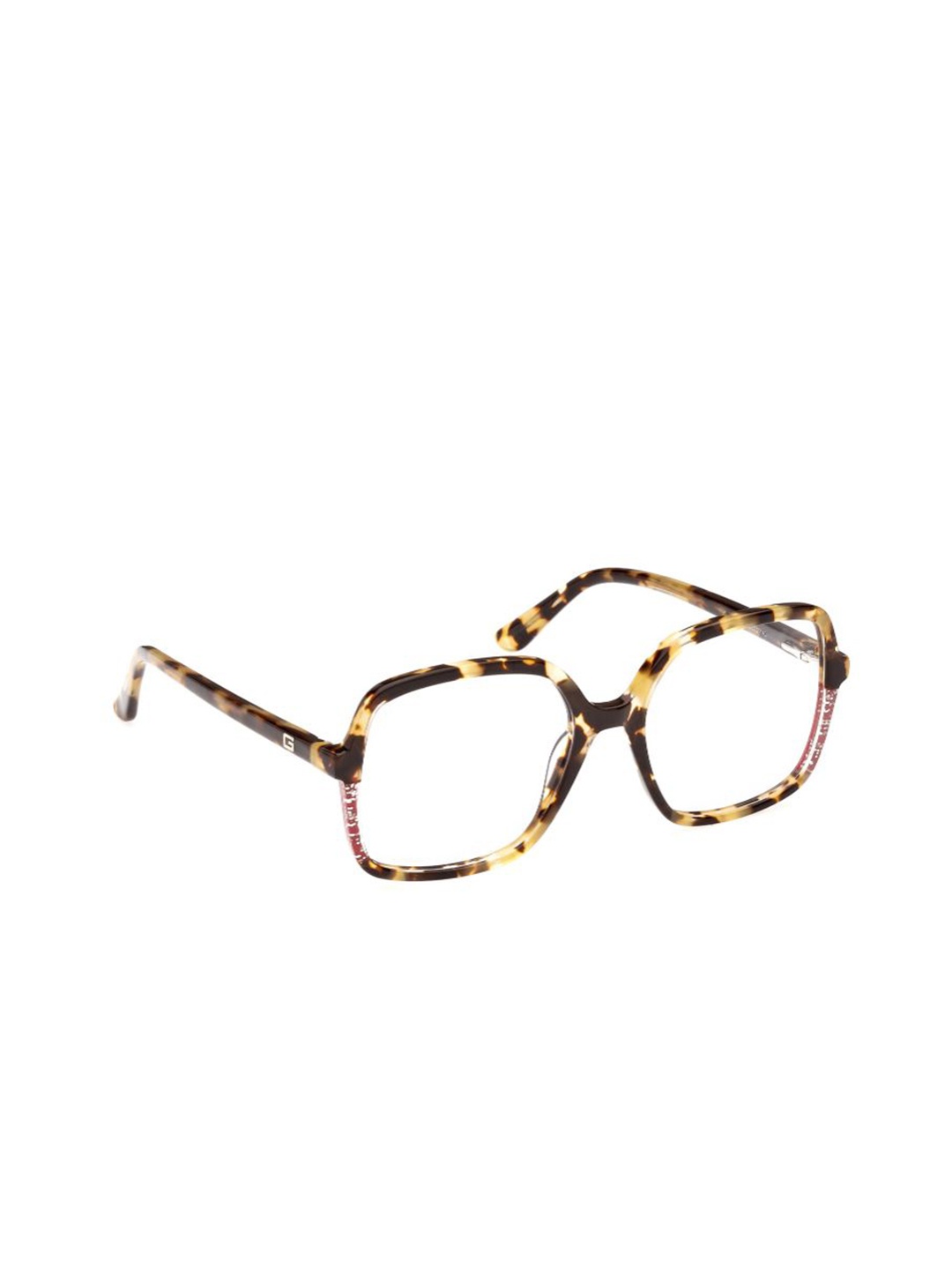 

GUESS Women Abstract Full Rim Square Frames, Brown