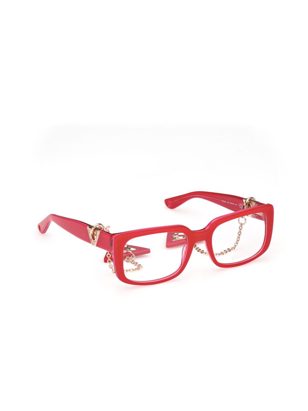 

GUESS Women Full Rim Rectangle Frames, Pink