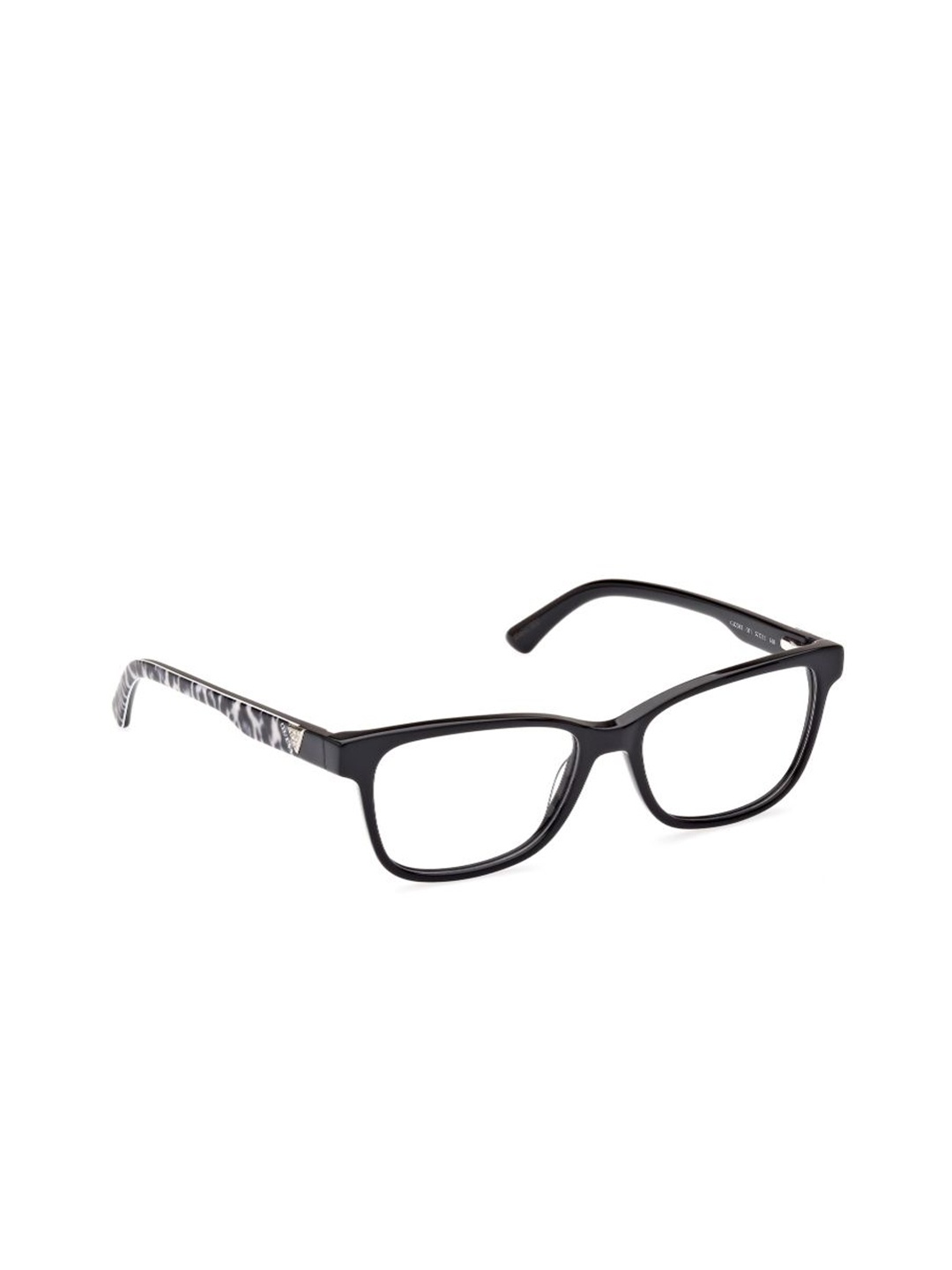 

GUESS Women Abstract Full Rim Rectangle Frames, Black