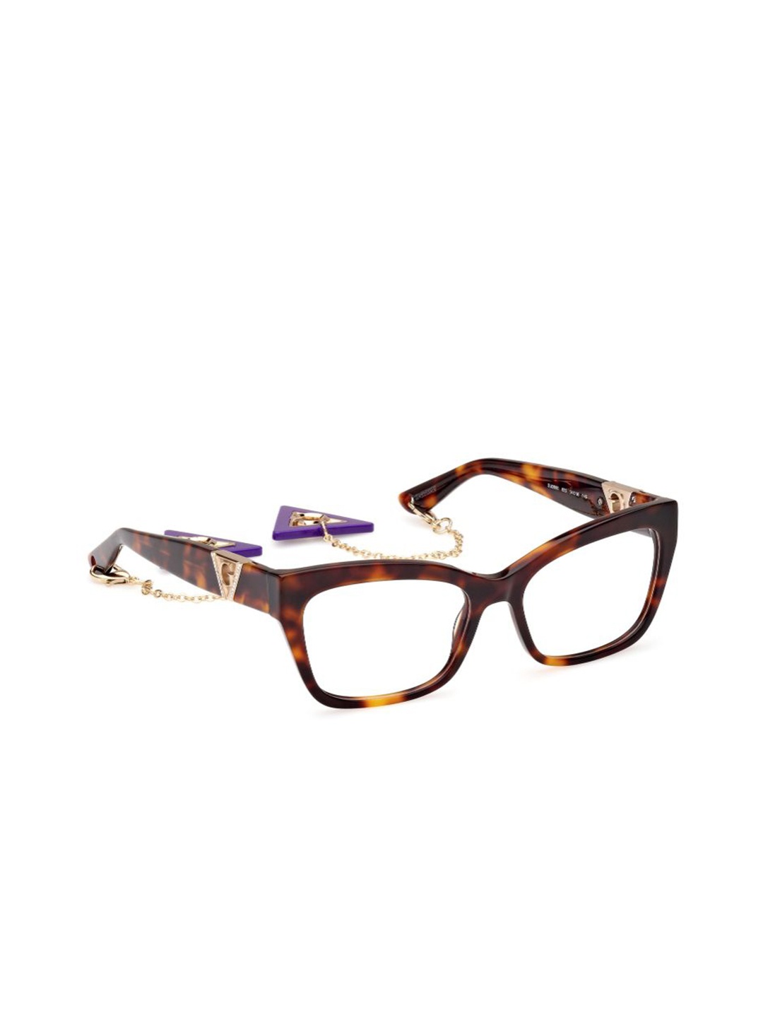 

GUESS Women Abstract Full Rim Rectangle Frames, Brown