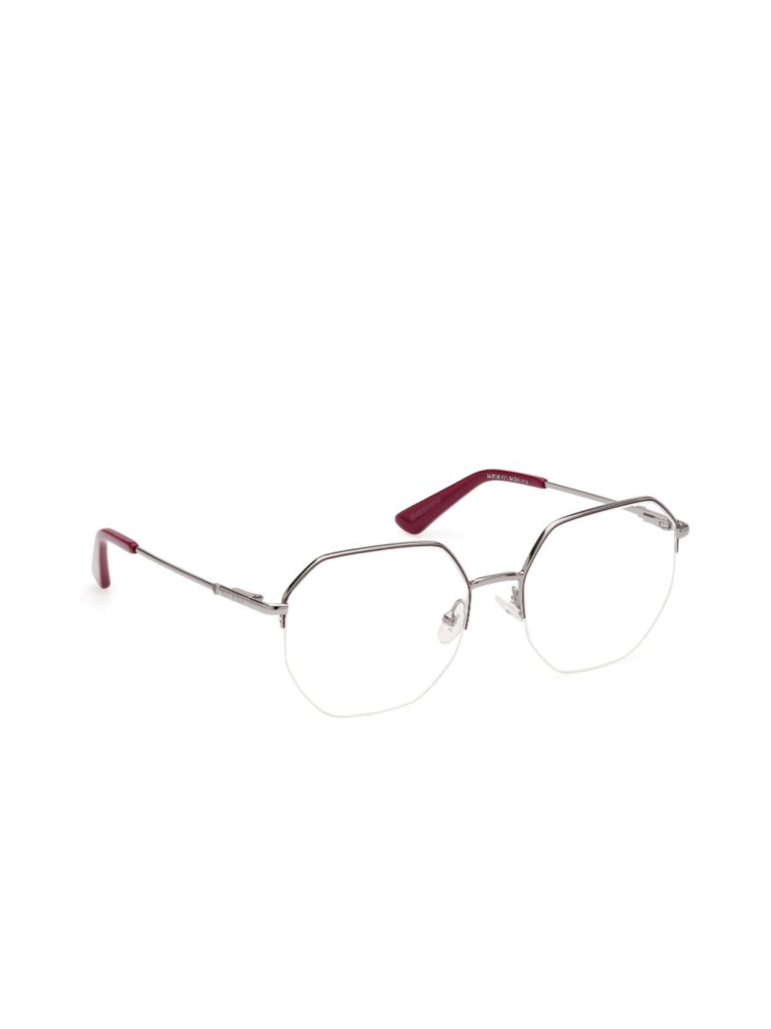 

GUESS Women Half Rim Oversized Frames, White