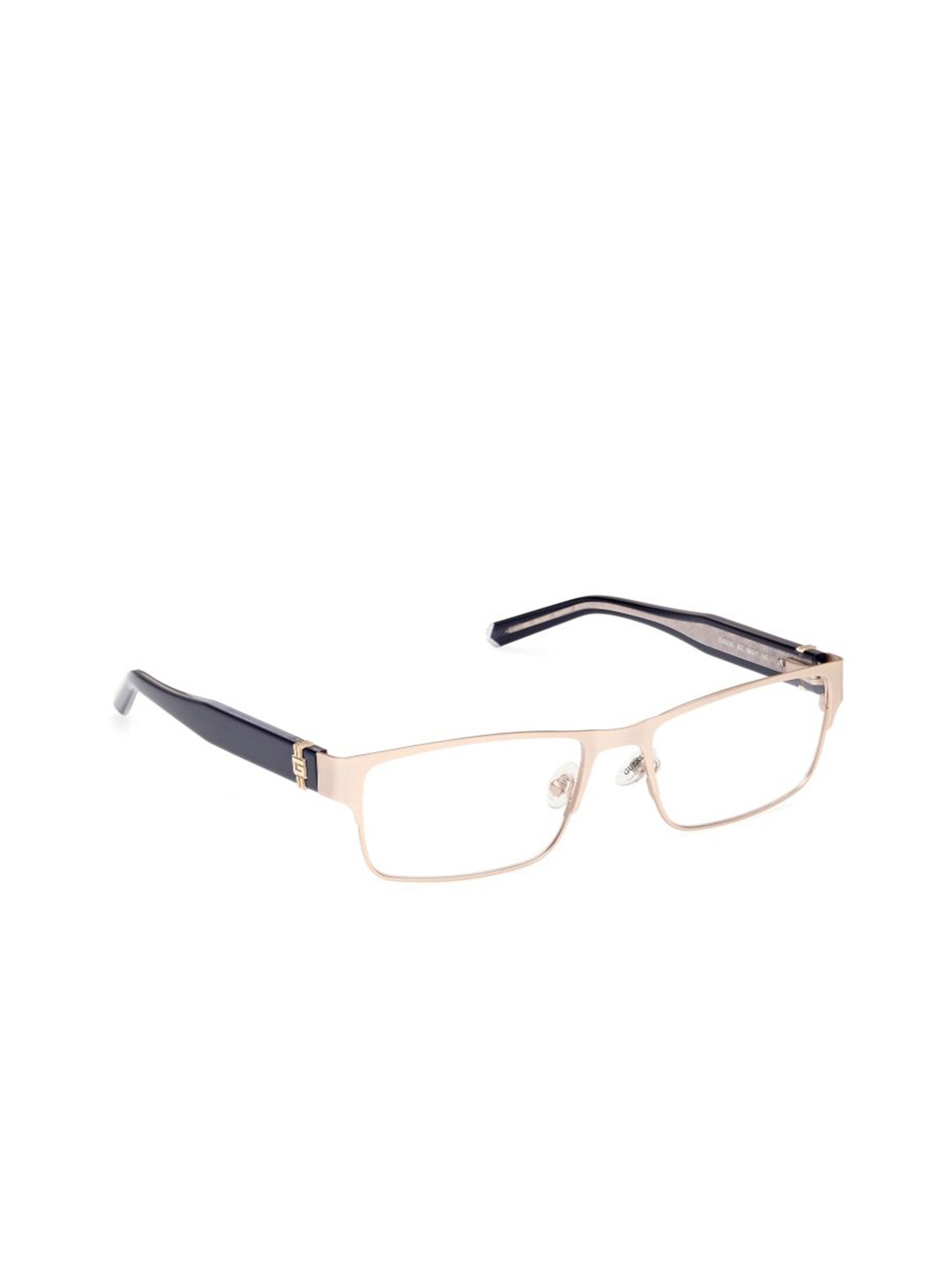 

GUESS Men Full Rim Rectangle Frames, Gold