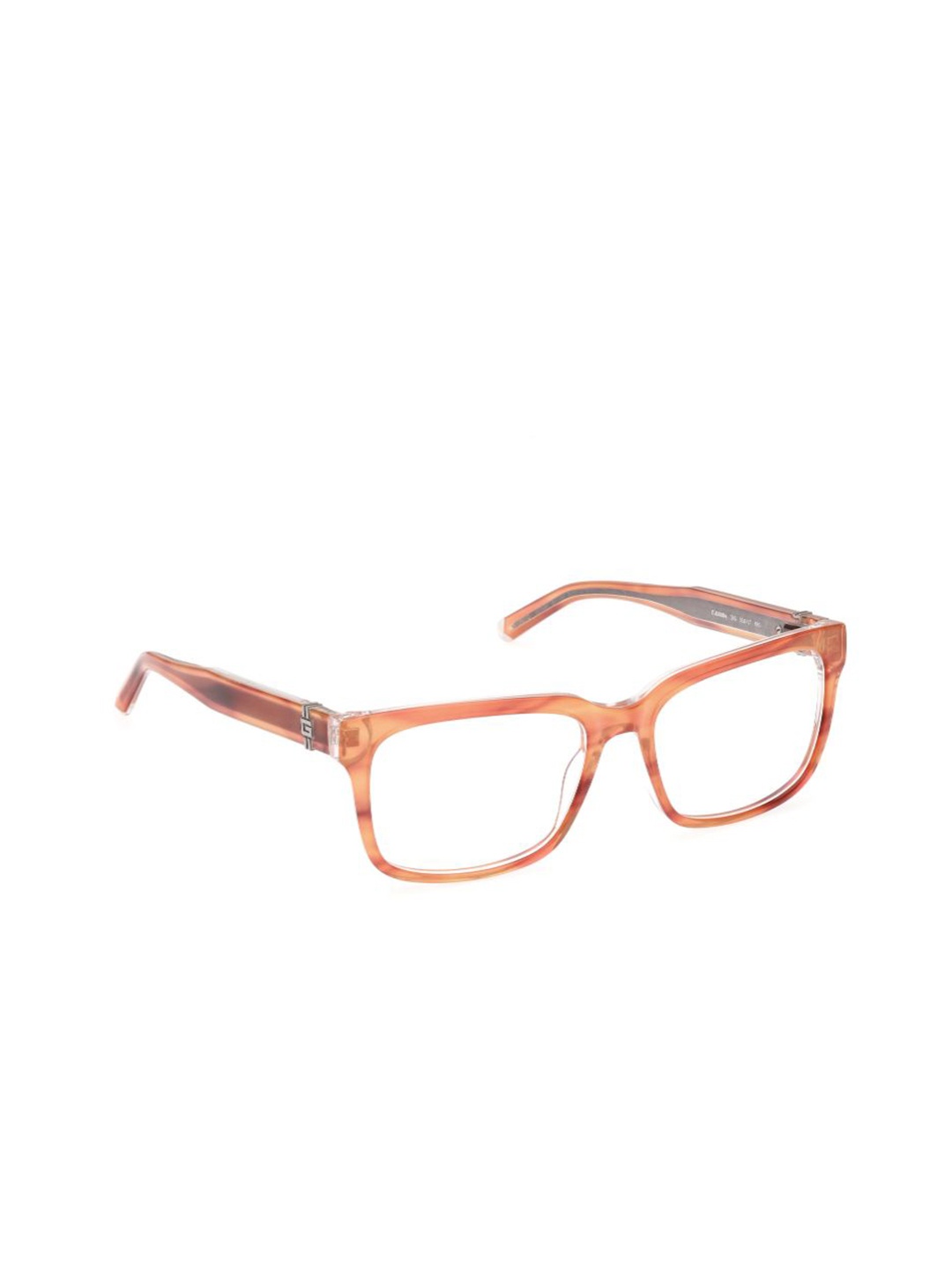 

GUESS Men Full Rim Rectangle Frames, Brown