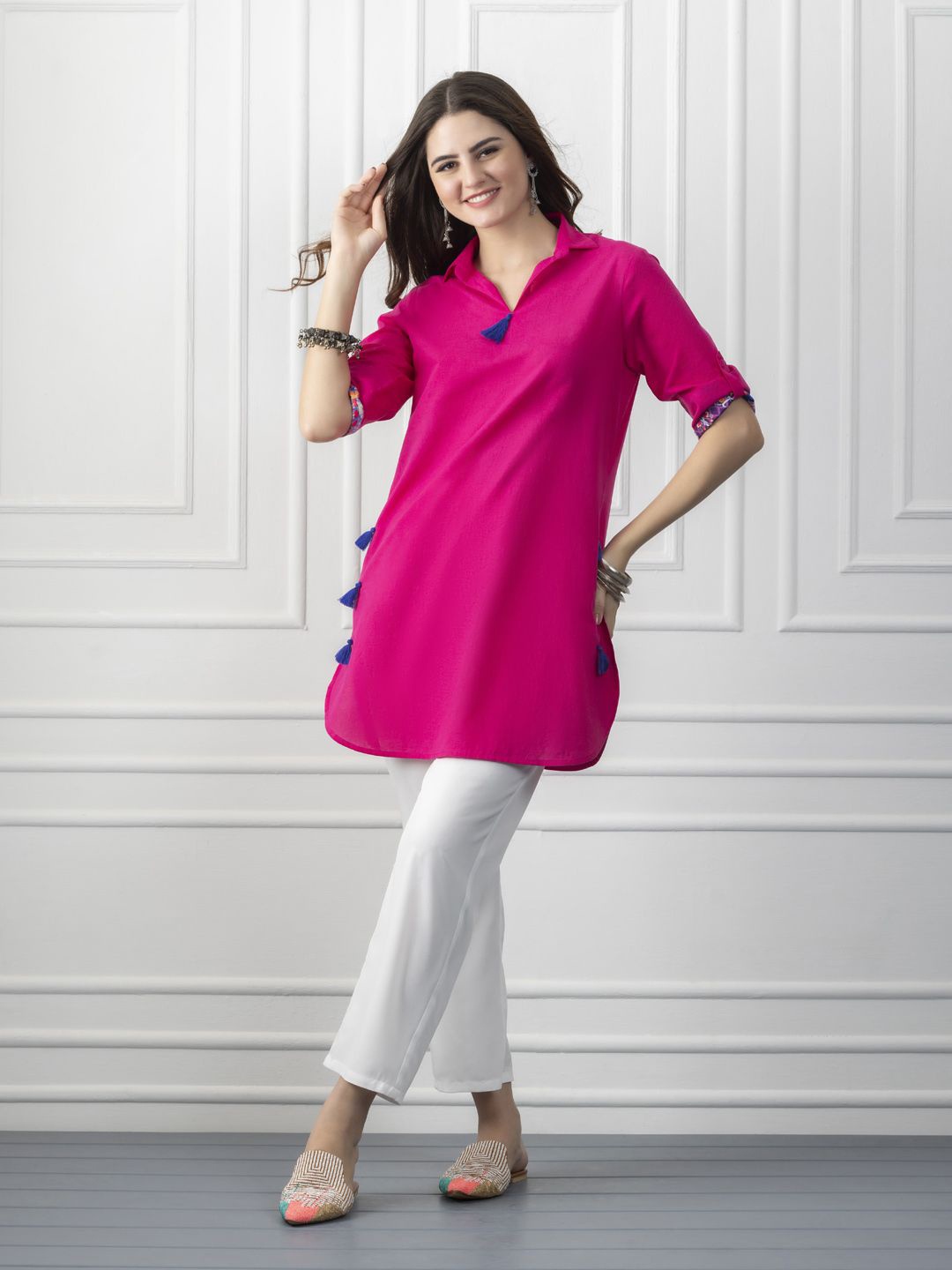 

Shaye Pure Cotton Tunics, Pink