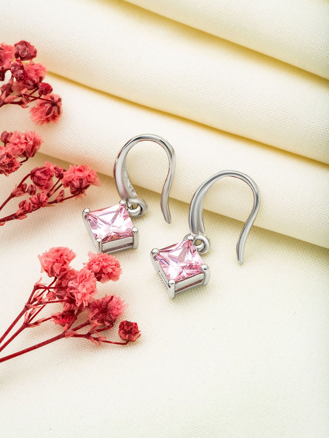 

SILBERRY Contemporary Studs Earrings, Silver