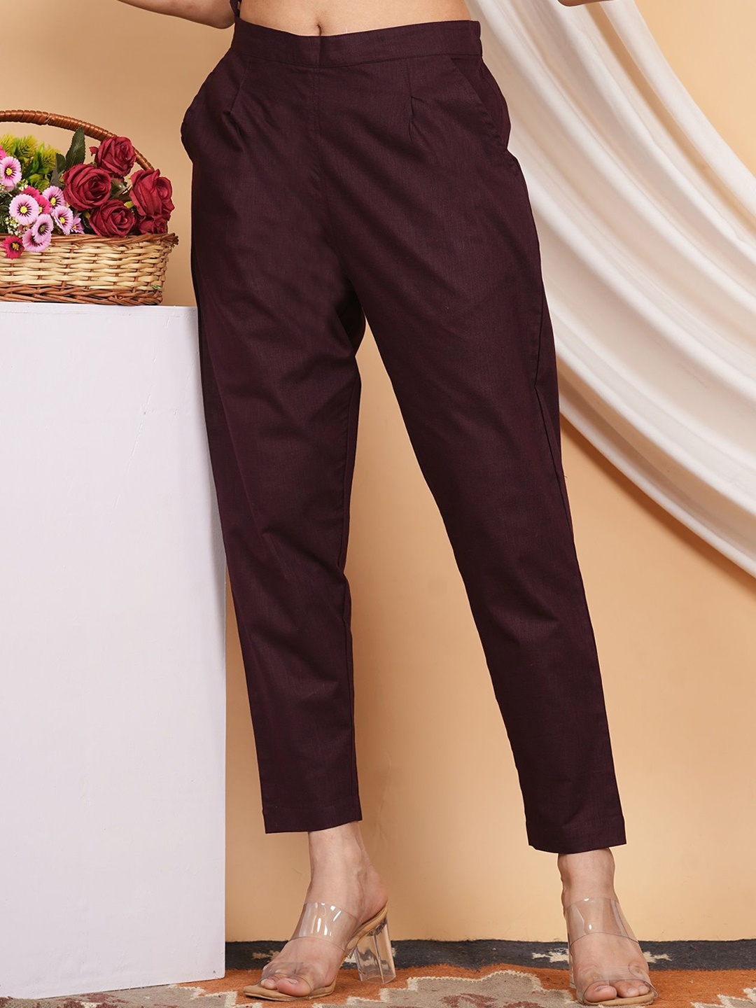 

RAJPUTANA CAMISA High-Rise Trouser, Maroon