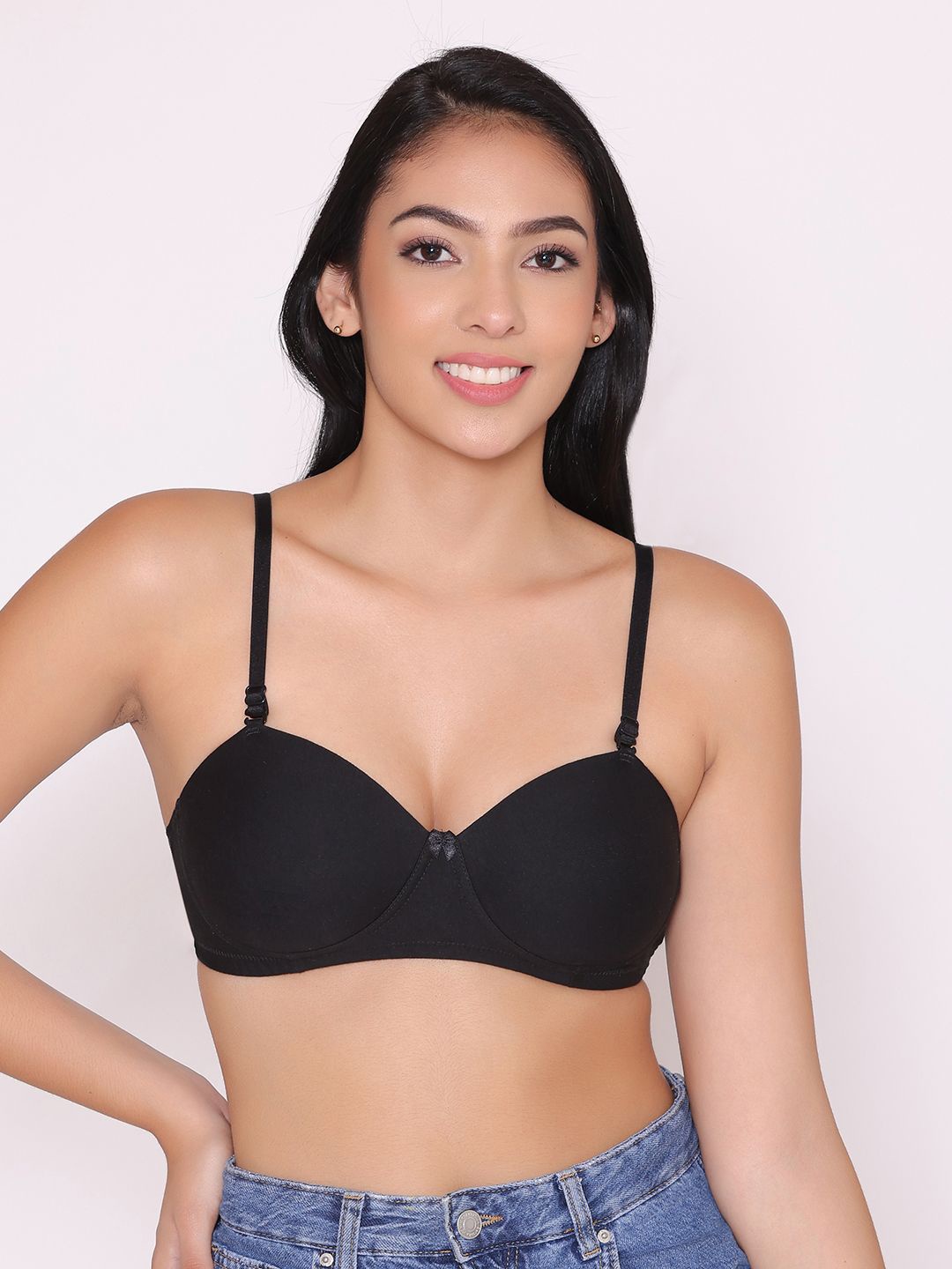 

INKURV Bra Medium Coverage Lightly Padded, Black