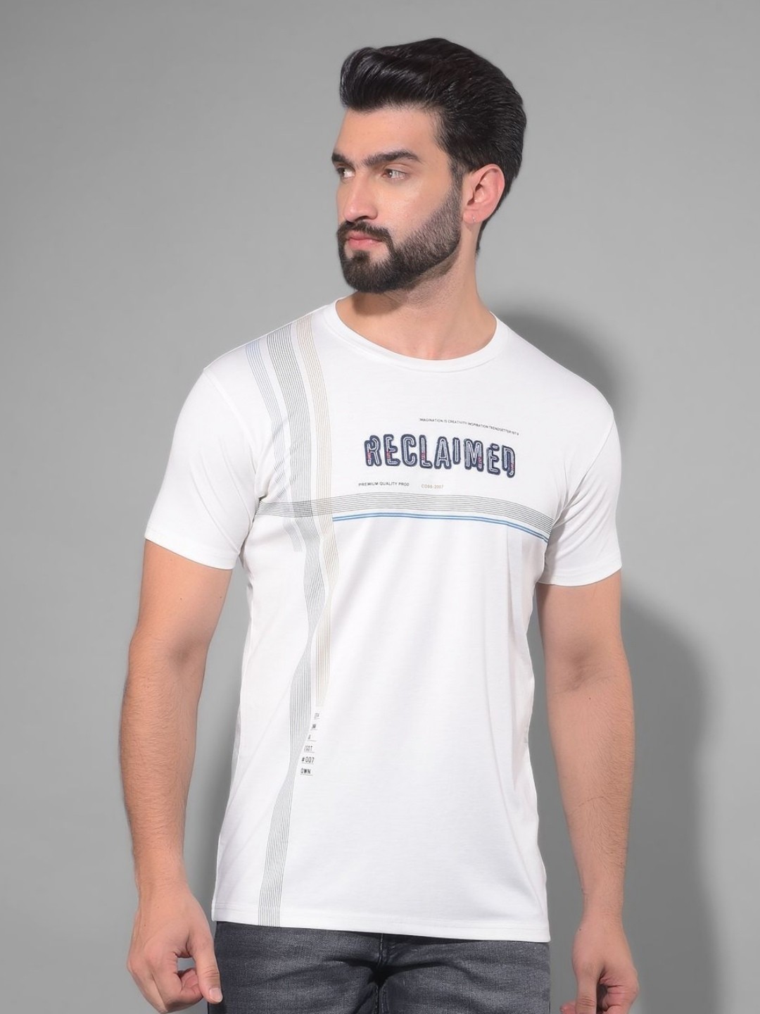 

COBB Men Typography Printed T-shirt, Off white