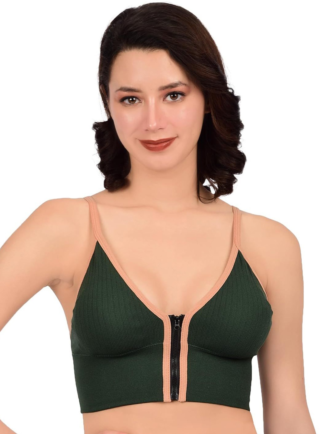 

bare dezire Bralette Bra Full Coverage Lightly Padded, Green