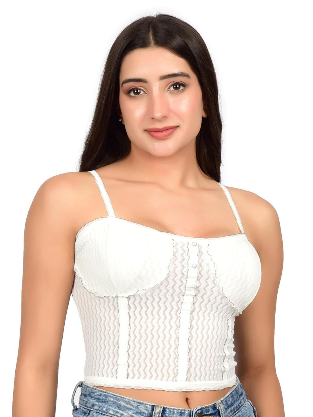 

bare dezire Bralette Bra Full Coverage Lightly Padded, White