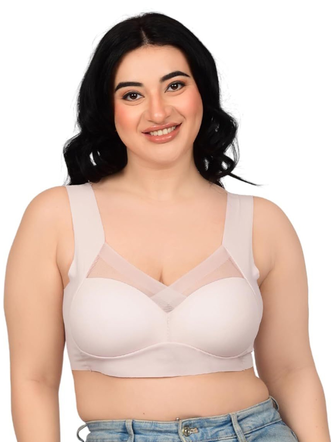 

bare dezire Bralette Bra Full Coverage Lightly Padded, Pink