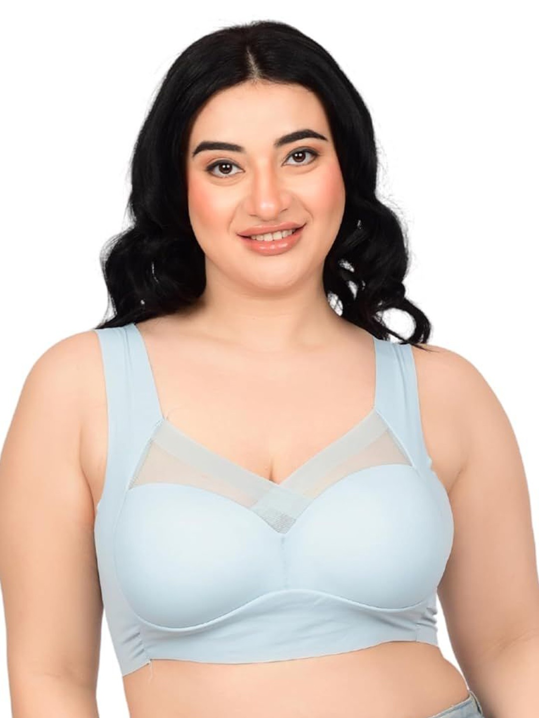 

bare dezire Bralette Bra Full Coverage Lightly Padded, Blue