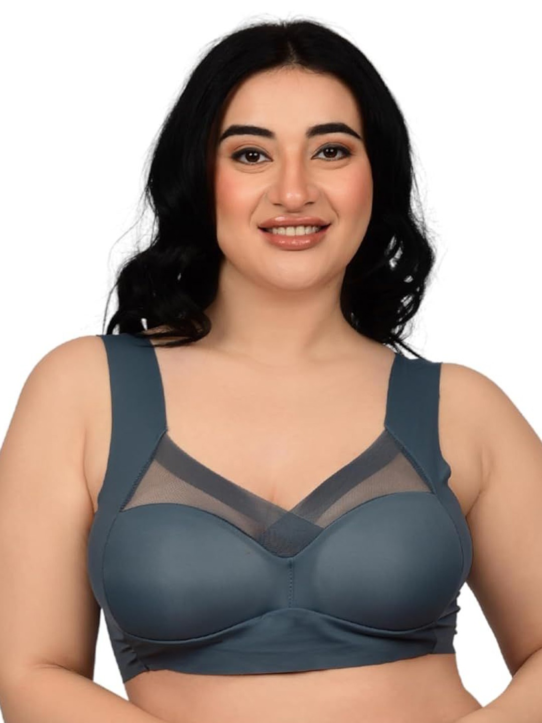 

bare dezire Bralette Bra Full Coverage Lightly Padded, Grey